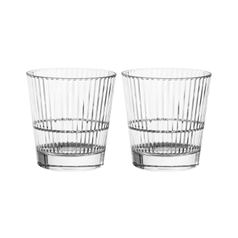 Tumblerglas-plast-Stripe-355-R-premium-okrossbara-glas-2-pack