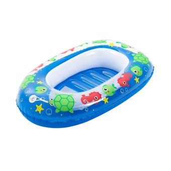 Uppblåsbar Badleksak Bestway Floatin' Friends Babybåt 102 x 69 cm Blå