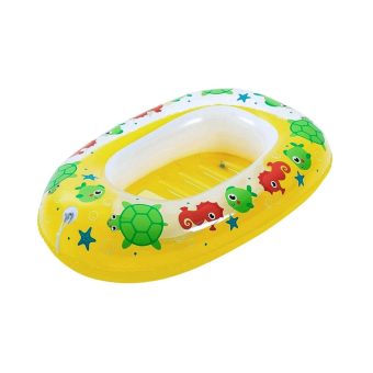 Uppblåsbar Badleksak Bestway Floatin' Friends Babybåt 102 x 69 cm Gul