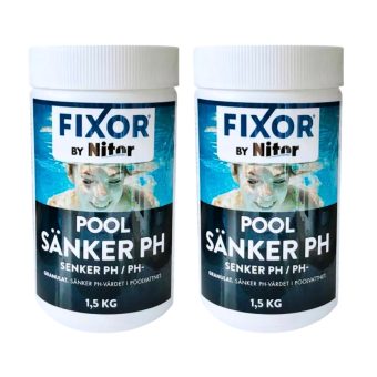 pH-Sänkare Pool Fixor by Nitor Granulat 1,5kg 2-pack