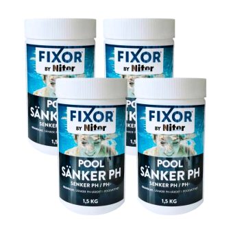 pH-Sänkare Pool Fixor by Nitor Granulat 1,5kg 4-pack